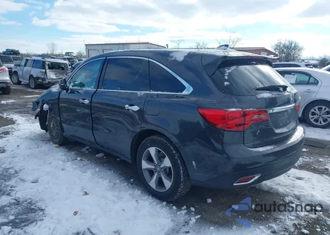 2016 Acura Mdx Acurawatch Plus Package from USA, damaged, VIN 5FRYD4H24GB059065